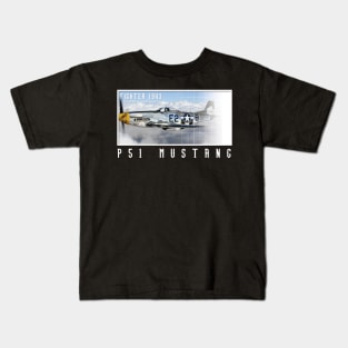 P51D Mustang Pilot Gift Battle of Britain Kids T-Shirt